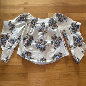 Floral Off-Shoulder Women's Top